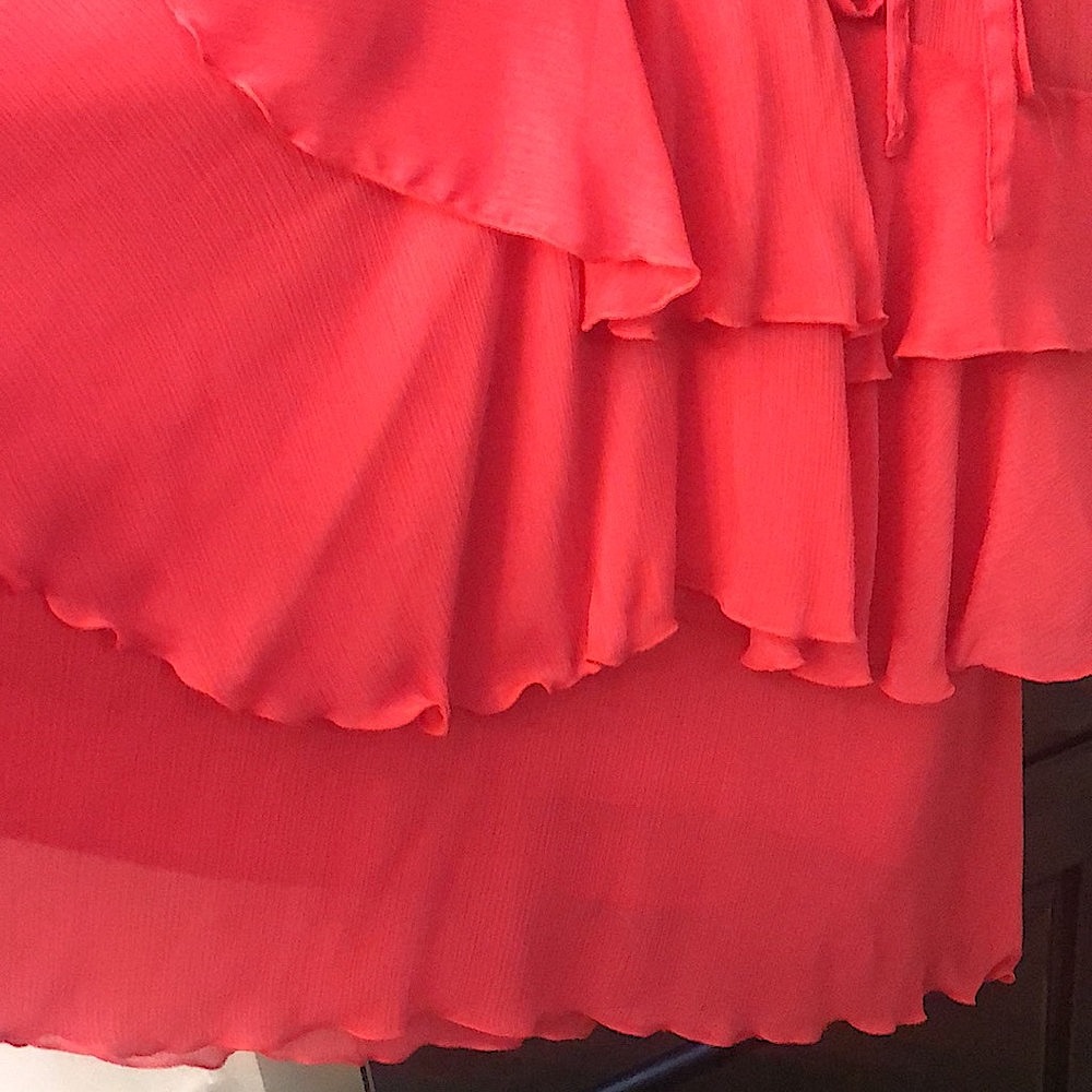 Jacob midi dress, sleeveless corset top with ruching in front and ruffles - Picture 7 of 10